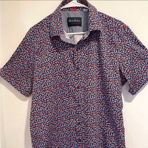 Robert Graham Floral  XL Classic Fit Short Sleeve EUC